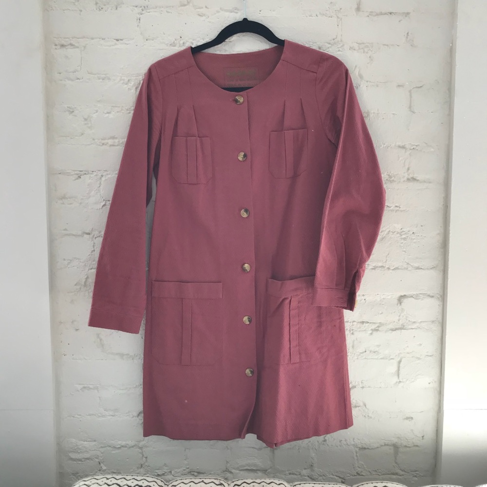 Burgundy APC Shirt Dress